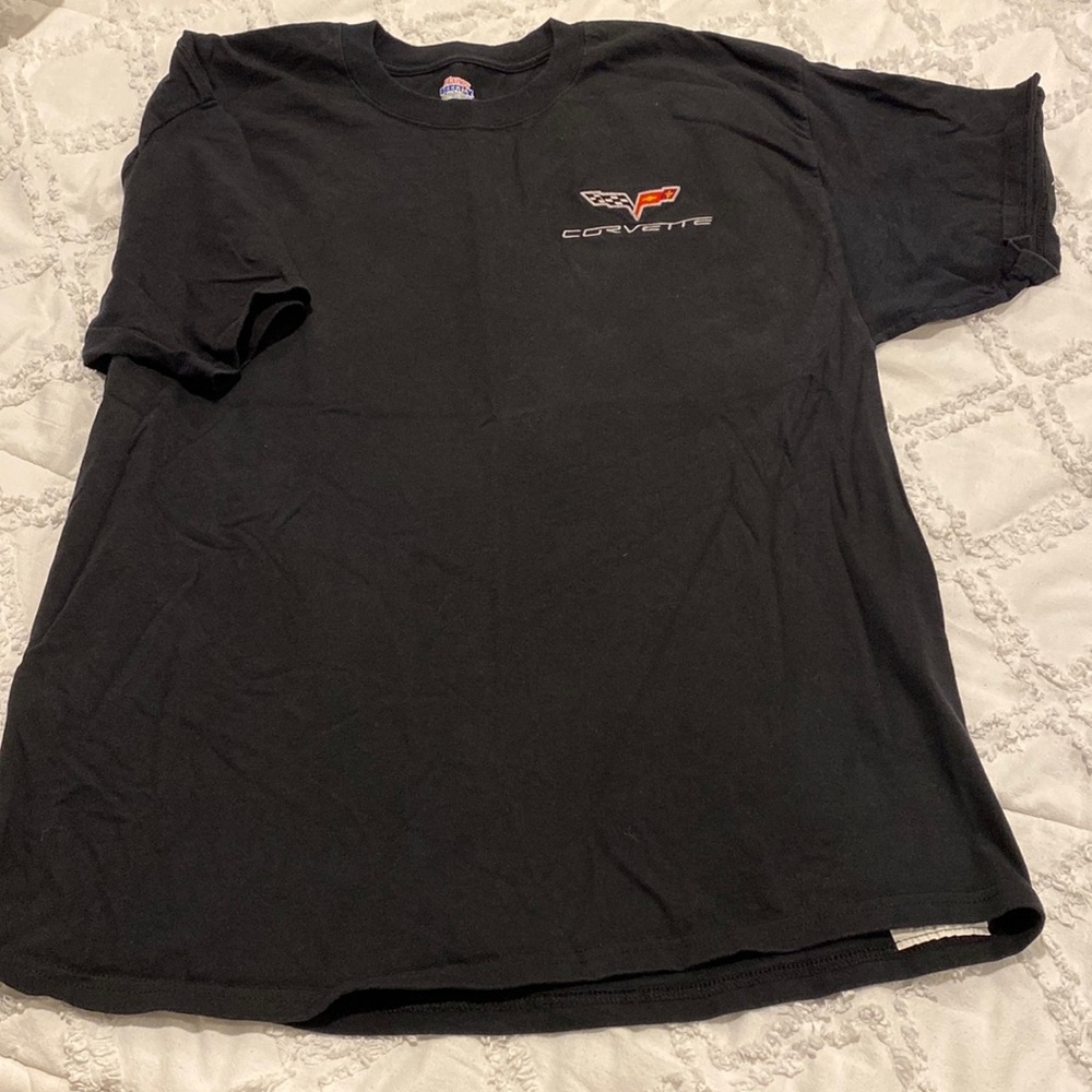 COPY - Corvette black cotton T-shirt , XL